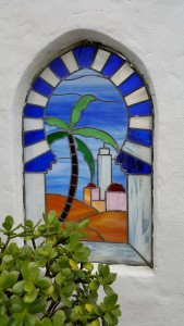 Вместо окна.